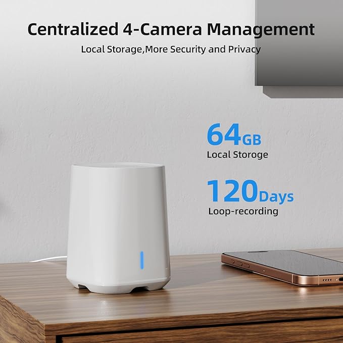 SV3C Security Cameras Wireless Outdoor, 2K Dual Lens Camera for Home Security with Solar Powered, Auto Tracking, 360°Pan & Tilt, No Subscription Fees, Color Night Vision, 2-Way Audio, (Add-on Camera)