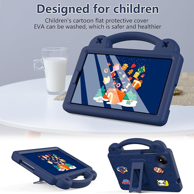 AKABEILA Compatible with Doogee U11/U11 Pro 2025 11 inch/Tab G6/Tab G6+ 11 inch/Infinix Xpad 20 2025 inch/Umidigi G7 Tab Pro 2024 11 inch Tablet Case, Shoulder Strap & Stand Handle Navy Blue