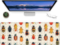 Cute Colorful Beetle Gaming Mouse Pad – 12x31.5in Large Extended Desk Mat with Vibrant Insect Design – Non-Slip Rubber Mousepad for Office Home – Deskmat Gifts for Nature Lovers Decor