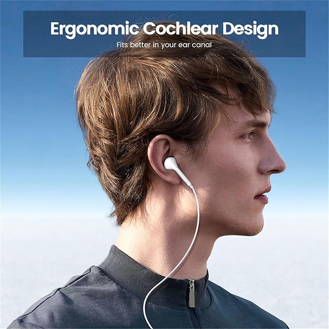 Nvnceiw 2-Pack Wired iPhone Earbuds/Headphones/Earphones with Mic and Volume Control, Compatible with iPhone, iPad, iPod, Computers, MP3/MP4 Players, Android Devices, and Most 3.5mm Audio Devices