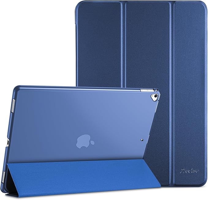 ProCase Smart Case for iPad Pro 12.9 Inch 1st and 2nd Generation (2015 and 2017 Model), Stand Cover Support Auto Sleep/Wake -DarkBlue