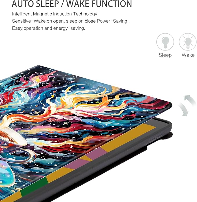 for 9th Generation Case, iPad 8th Generation case, Case for iPad 7th Generation, for iPAD Cases 9th Generation 10.2 Inch Multi-Angle Viewing with Adjustable Stand Auto Wake/Sleep, Magical Tea Cup