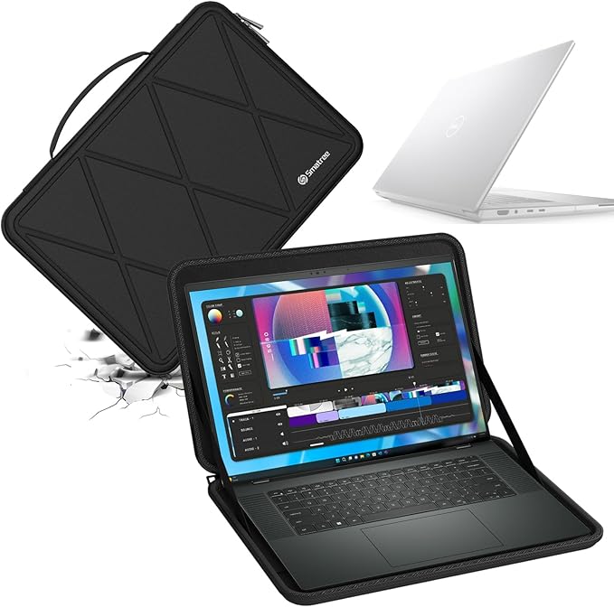 Smatree Hard EVA Protective Sleeve Case Compatible for 16.3 inch DELL 16 Premium DA16250, for 16.3 inch DELL XPS 16 9640, for 16inch New Precision 5680/5690 Workstation, Anti-Shock Case (X8279)