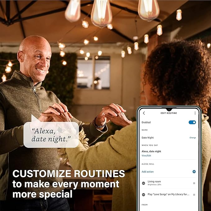 Sengled Smart Edison Bulbs, S1 Auto Pairing with Alexa Devices, Vintage Smart Light Bulbs That Work with Alexa, Bluetooth Mesh Smart Home Lighting, ST19 Led Bulb 60 Watt Equivalent, 2000K E26, 4-Pack