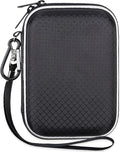 Lacdo Hard Drive Carrying Case for Western Digital WD My Passport/WD Elements/My Passport Ultra Portable External Hard Drive 1TB 2TB 3TB 4TB 5TB 6TB USB 3.0 2.5 inch HDD Travel Bag, Black
