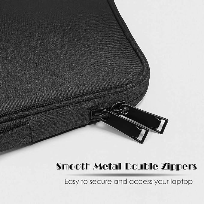 ProElife 13-Inch Laptop Sleeve Case for 2026-2024 MacBook Air 13.6 inch M5/M4 Chip & MacBook Neo 13'' A18 Pro/iPad Pro M5 13-inch Accessory Traveling Water-resistant Bag Portable Carrying Case (Black)