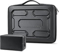 DOMISO Laptop Hard Case 17-17.3 inch Waterproof Shockproof Hard Shell Laptop Sleeve with Handle & Storage Pocket, Compatible with MacBook, HP, Dell, Black