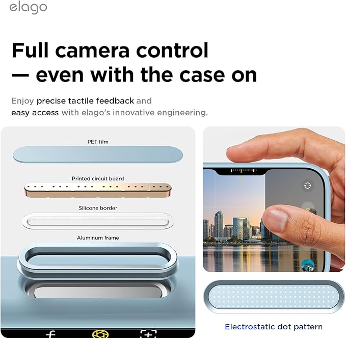 elago for iPhone 17 Case, Premium Magnetic Silicone Case, Compatible with MagSafe, Liquid Silicone Material, Protective Cover, Shockproof, Slim Phone, 6.3 inch (Sky Blue)