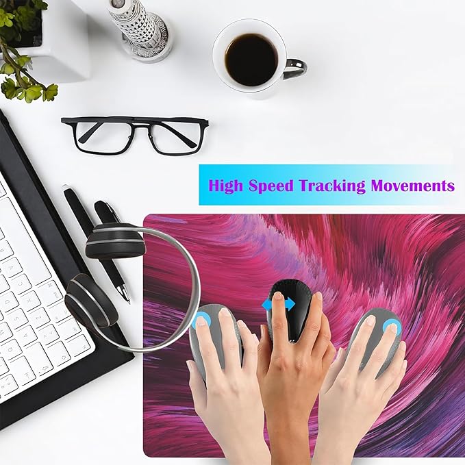 Extra Large Gaming Mouse Pad 31.5"x15.7"｜Artistic Red-Themed XXL Keyboard Pad, Mouse Mat, Desk Pad, Non-Slip Rubber Base & Stitched Edges - Extended Mousepad for PC/Laptop/Office/Home Decor