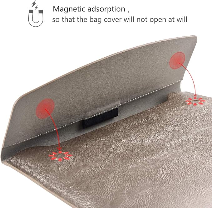 Surface Pro 11th/10/9/8/7/6/5/4/Pro X Sleeve case, for Microsoft 12-12.3-13 Inch Tablet Waterproof Ultrathin Carrying Cover with Small Bag (Pale Gold)
