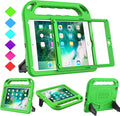 BMOUO Kids Case for iPad 6th/5th Generation (iPad 9.7-inch, 2017/2018), iPad 9.7/Air 2 Casee with Screen Protector, Shockproof Handle Stand iPad 6th 5th Generation Case for Kids, Green