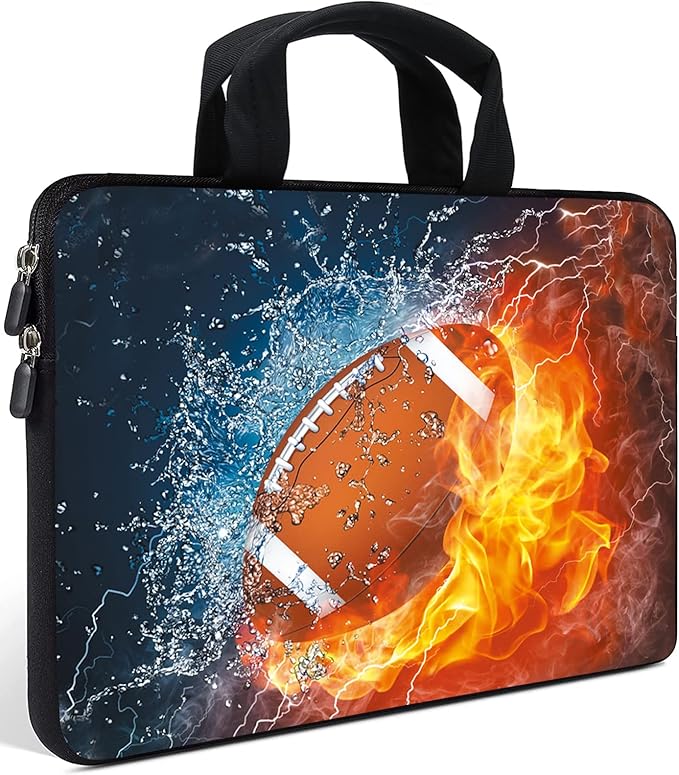 AMARY Laptop case11.6 12" inch Laptop Sleeve Neoprene Notebook Carrying Pouch Chromebook Sleeve Ultrabook Case Tablet Cover Fit Apple MacBook Air HP DELL Lenovo Asus Samsung (Football)