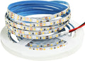 12V LED Strip Lights, 5mm Wide Ultra Narrow Warm White 3000K 16.4ft SMD 2835 IP20 120 LEDs/M, Total 600 LEDs Rope Light Strip for Bedroom, Kitchen, Advertising Decoration