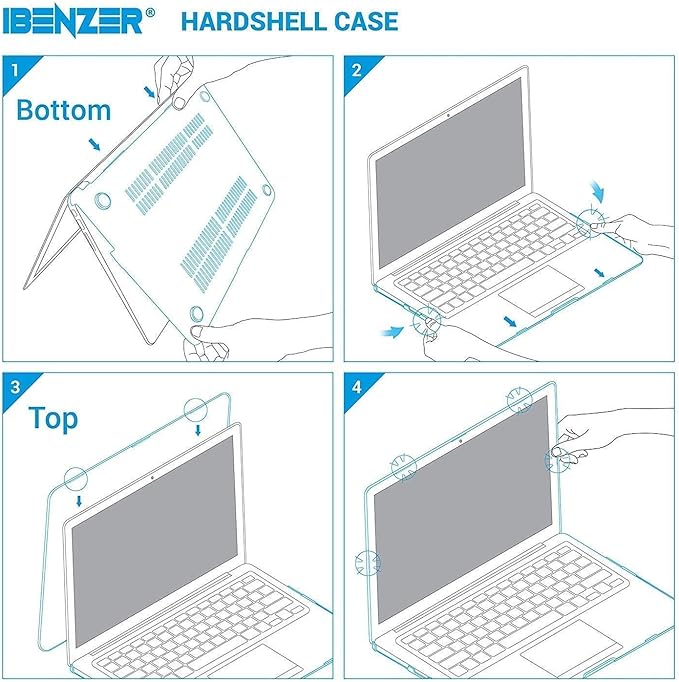 IBENZER Compatible with MacBook Air 11 Inch Case Model A1370 A1465, Soft Touch Plastic Hard Shell Case Bundle with Keyboard Cover for Mac Air 11, Purple, A11PU+1 A
