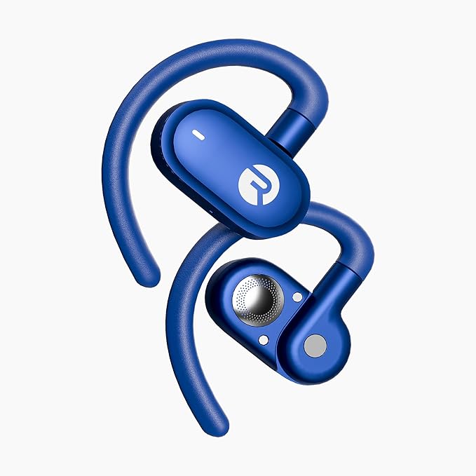 Raycon Fitness Open Ear Earbuds – Open Ear Headphones, Earbuds Wireless Bluetooth, Running Headphones, Sweat & Water-Resistant Earphones, 40 Hours Battery Life (Blue)