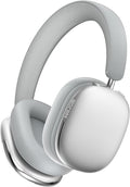 Freepods Over-Ear Bluetooth Headphones with Mic,120 Hour Playtime Active Noise Cancelling,Hi-Res Audio,Wireless ANC Headset, Android Compatible - Silver