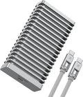 RayCue 80Gbps M.2 NVMe SSD Enclosure with Cooling Fan, Compatible with Thunderbolt 5/4/3, USB 4.0/3.2/3.0/2.0 M-Key/(M&B) Key NVMe 2280 SSD up to 8TB
