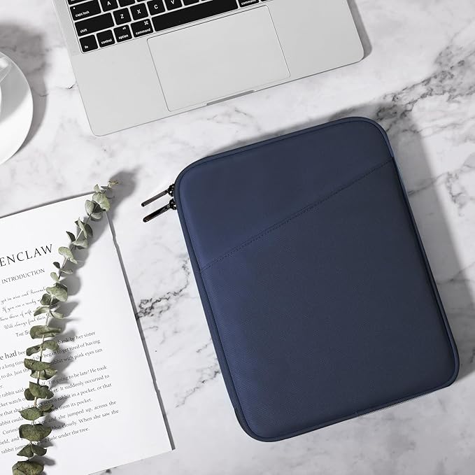 TiMOVO 9-11" Tablet Sleeve Bag for iPad 11-inch A16 2025, iPad 10.9"/10.2"| Air 11 Inch/5th/4th Gen. 10.9", Galaxy Tab A9+/A11Plus 11", Protective Bag with Pocket, Indigo