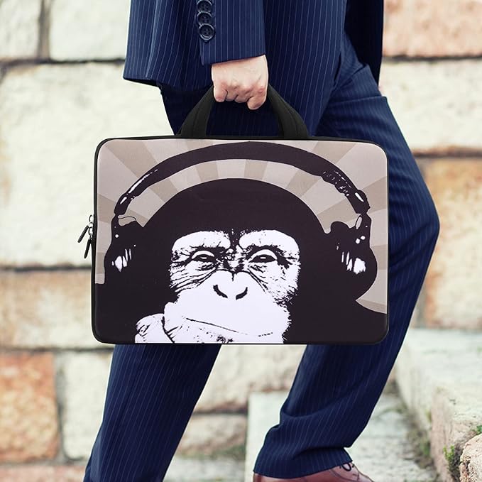iColor 11 11.6 12 12.1 12.5 Laptop Carrying Bag Chromebook Case Notebook Ultrabook Tablet Handle Tote Cover Neoprene Sleeve for Apple MacBook Air Samsung Google Acer HP DELL Lenovo Asus ICB12-09