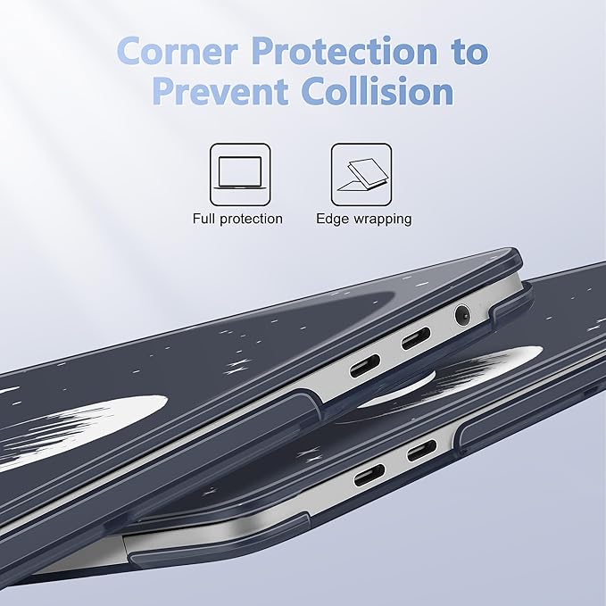 May Chen Compatible with MacBook Pro 16 inch with Touch Bar & Touch ID 2020 2019 Release Model A2141, Plastic Hard Shell Case with Keyboard Cover Skin and Screen Protector, Astronaut Flight