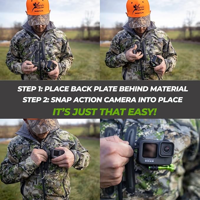 SNAP Mounts PRO – Magnetic Action Camera Chest Mount for GoPro & DJI Osmo Action