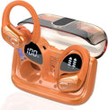 Wireless Earbuds 75hrs Bluetooth 5.4 Headphone Sport, 2026 Bluetooth Earbuds HIFI Stereo Over Ear Bud with Earhooks, ENC Noise Cancelling Mic, IPX7 Waterproof Earphone for Gym/Workout, Cosmic Orange
