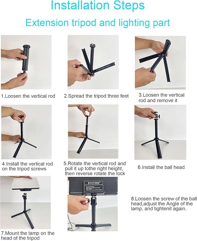 2 Pack LED Photo Lighting kit with Stand 2800-6500K Dimmable Photoshoot Lights for Product Photography,12" Background Lights for Streaming,Video Recording, Food Picture,Content Creators
