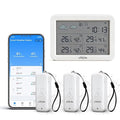 eMylo WiFi Hygrometer Thermometer 4 Pack, Smart Wireless Temperature Humidity Sensor with App Alert, Works with Alexa & Google Assistant, Indoor Outdoor Monitor for Greenhouse, Baby Room, Wine Cellar