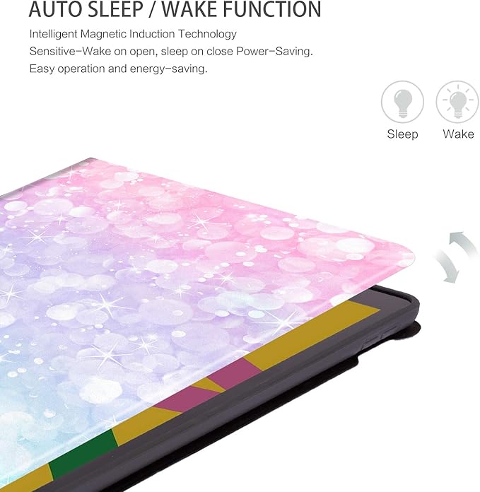 Case for iPad 9th Generation, for Pad 8th Generation Cases, for iPad 7th Gen Case 10.2 Inch Kids Girls Multi-Angle Vewing with Adjustable Stand Auto Wake/Sleep Function, Gradient Colors