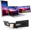 15.6" Laptop Screen Extender, 1080P FHD Laptop Monitor Extender, 235° Rotating Detachable Dual Monitor, Plug & Play Triple Screen for 13"-17.3" Laptops, Compatible with Mac/Windows/Android & Dex