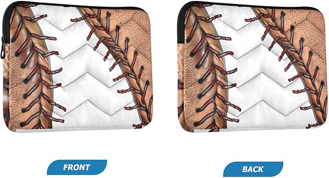 Baseball Laptop Case Sleeve, Retro Baseball Pattern Shockproof Protective Computer Carrying Cover, Briefcase Handbags 15-16inch Laptop Sleeve Bag
