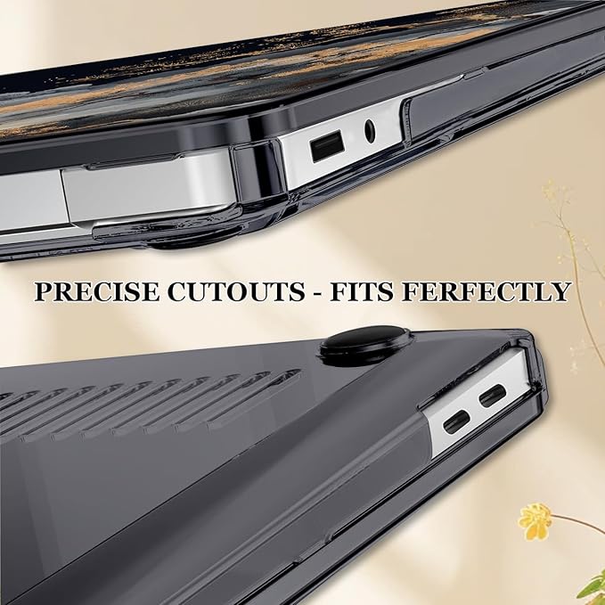 Slim Protective Case for Microsoft Surface Laptop 13 inch Copilot+PC 2025 (Model 2095), Lightweight Anti-Scratch Printed Pattern Plastic Hard Shell Case Cover, Tide Illustration 2