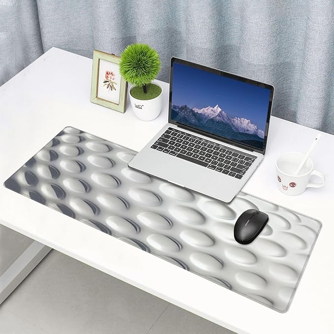 Golf Ball Mouse Pad, Golf Large Big Gaming Mouse Pad Desk Pad, Mousepad with Non-Slip Rubber Base, Extended XXL Mouse Mat for Computer Laptop Office Accessories