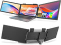 MAGICRAVEN Dual Laptop Screen Extender, 14" 1080P Portable Monitor, Type-C (No HDMI) Plug and Play for 13.3" - 16.1" Laptops, 270° Rotation Attachment Display for Windows/MacOS/Chrome Laptop Phone