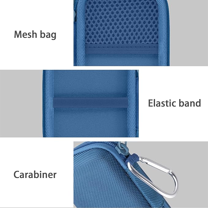 Hard Carrying Travel Case for PLAUD Note/Note Pro AI Voice Recorder,Compatible with Digital Recorder and Magnetic Protective Case(Dark Blue)