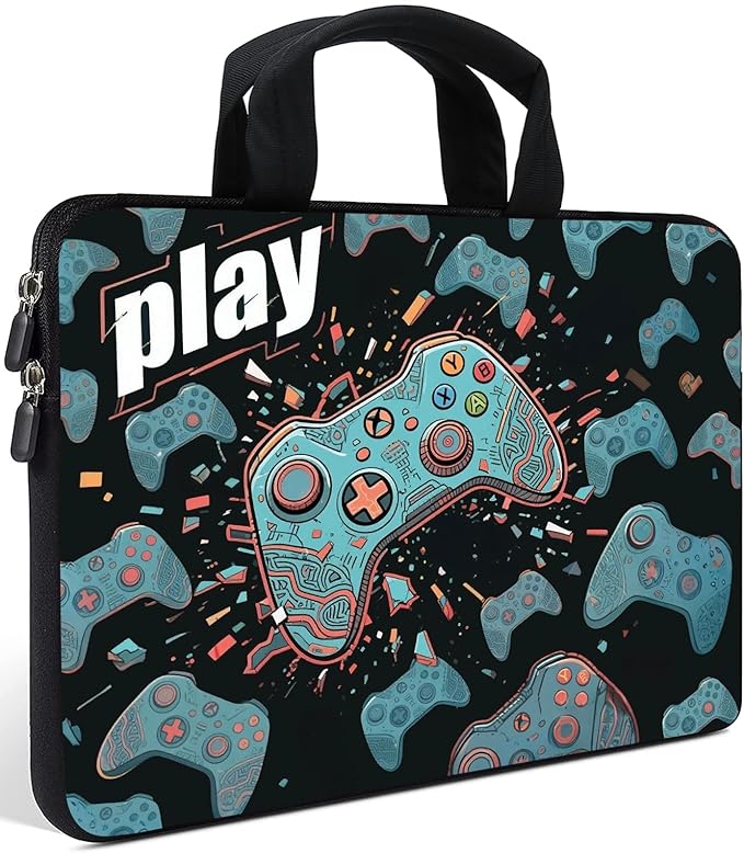 AMARY laptop sleeves 11.6" 12" Laptop Handle Bag Neoprene Notebook Carrying Pouch Chromebook Sleeves case (Games-1)