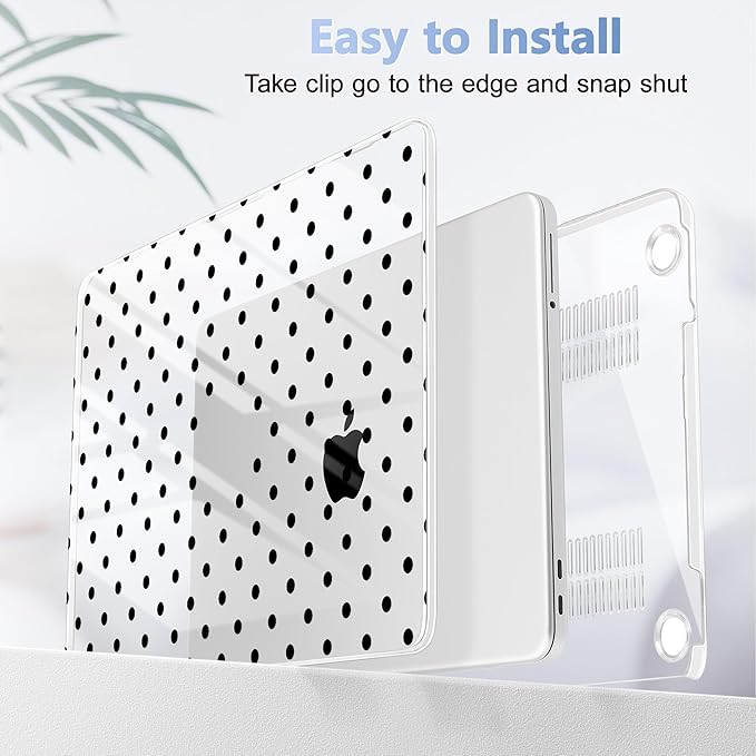 Tuiklol for 2026 MacBook Neo 13 Inch A18 Pro Chip Case, (Model A3404) Anti-Scratch Anti-Drop Slim Hard PC Shell Case with Shockproof Protective MacBook Neo Laptop Cover, Spot-Black