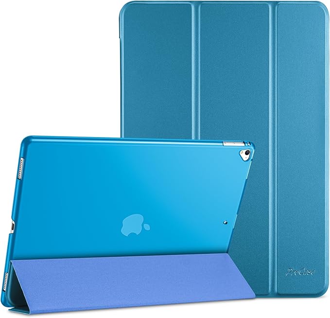 ProCase Smart Case for iPad Pro 12.9 Inch 1st and 2nd Generation (2015 and 2017 Model), Stand Cover Support Auto Sleep/Wake -Lightblue