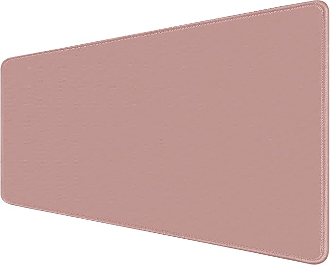 Large Mouse Pad, XXL Extended Computer Keyboard Mouse Mat with Stitched Edges, 31.5" x 15.7" Non-Slip Waterproof Rubber Base Office Big Long Gaming Mousepad for Work, Game, Office, Home, Pink