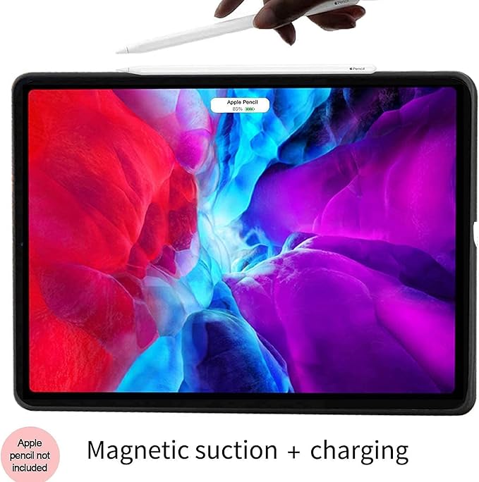 Gexmil Case for iPad Pro 11 Inch,4th/3rd/2nd/1st Generation(2022/2021/2020/2018) Genuine Leather Cover Anti Fingerprint/Slip,Cowhide Folio Cover Auto Sleep/Wake with Adjustable Stand,Sand Dark Brown