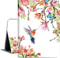 Case for iPad Air 11-Inch (M4/M3/M2) 2026/2025/2024, Case for iPad Air 5th/Air 4th Generation 10.9 Inch 2022/2020 Multi-Angle View Adjustable Stand Shockproof Auto Wake/Sleep, Flowers Hummingbird