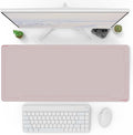 Pixio Mouse Pads - 36 x 16 inch XXL Pink Border Multifunctional Large Desk Mats for Gaming, Office, Desktop Anti-Slip Waterproof Washable Computer Mouse Mat