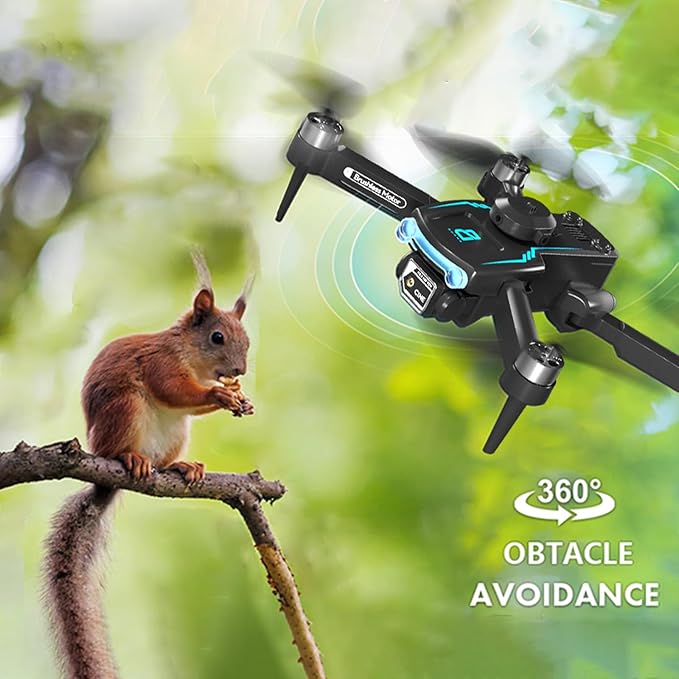 Drone with Camera for Adults 1080P HD,Mini Drone with Obstacle Avoidance 50 Min Long Flight Time,Foldable RC Quadcopter with Brushless Motor for Beginner,Dual Camera Drone from Techwonderz
