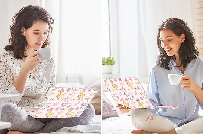 Tuiklol for 2026 MacBook Neo 13 Inch A18 Pro Chip Case, (Model A3404) Anti-Scratch Anti-Drop Slim Hard PC Shell Case with Shockproof Protective MacBook Neo Laptop Cover, Goose Flowers