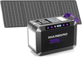 MARBERO 172Wh Solar Generator with 40W Solar Panel, Portable Solar Power Station 200W, Camping, Outdoor, Hiking, Fishing, Emergency, CPAP