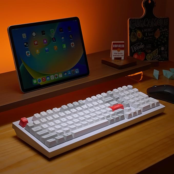 Keychron Q5 Pro QMK/VIA Wireless Custom Mechanical Keyboard, Full Aluminum 96% Layout with Programmable Knob, Double-Gasket Design with Hot-swappable K Pro Banana Switch for Mac Windows Linux - White