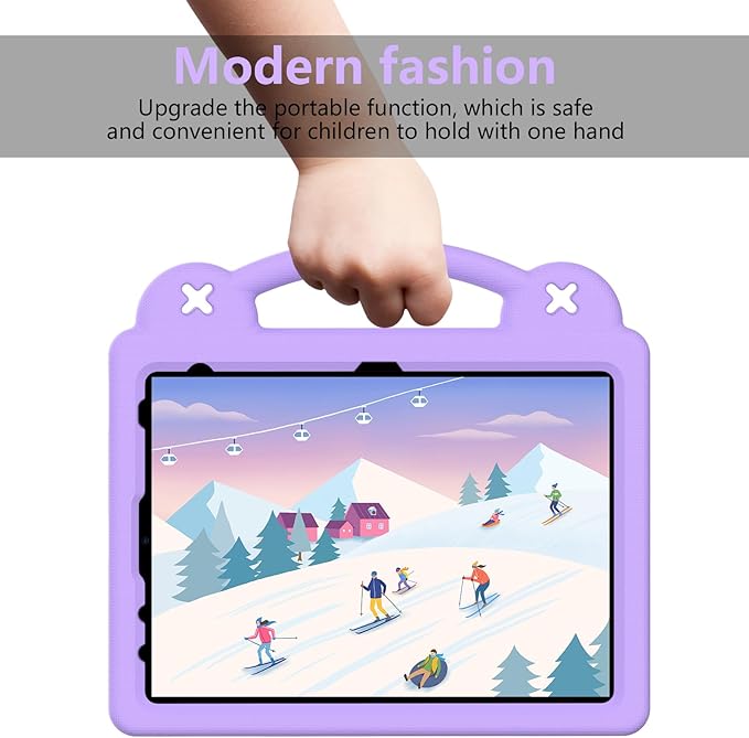 AKABEILA Compatible with Honor Pad X8 Pro 11.5(2023)/Honor Pad X9 Tablet Case, Lightweight Shockproof Protective Case with Shoulder Strap & Stand Handle for Girl Kid Gift Light Purple