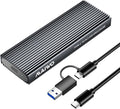 MAIWO M.2 NVMe SATA SSD Enclosure, USB 3.1 GEN2 10Gbps with UASP Trim, Up to 8TB, Tool Free PCIe NVMe NGFF SATA SSD Reader Case for 2230/2242/2260/2280mm M Key B+M Key