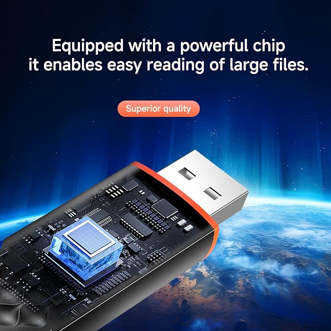 256GB USB Flash Drive,Up to 550MB/s External SSD Thumb Drive, USB 3.2 + Type C, for iPhone15/16/17, Android Phone, PS4/PS5/MacBook/iPad/SmartTV, Zinc Alloy Body