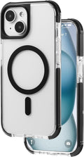 Tigowos Compatible with iPhone 15 Plus&iPhone 14 Plus Bumper Case Fits MagSafe Heavy Duty Shockproof Fits iPhone 15 Plus&iPhone 14 Plus Phone Cases，Clear